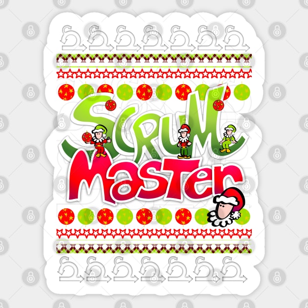 Agile XMAS Scrum Master Sticker by eSeaty